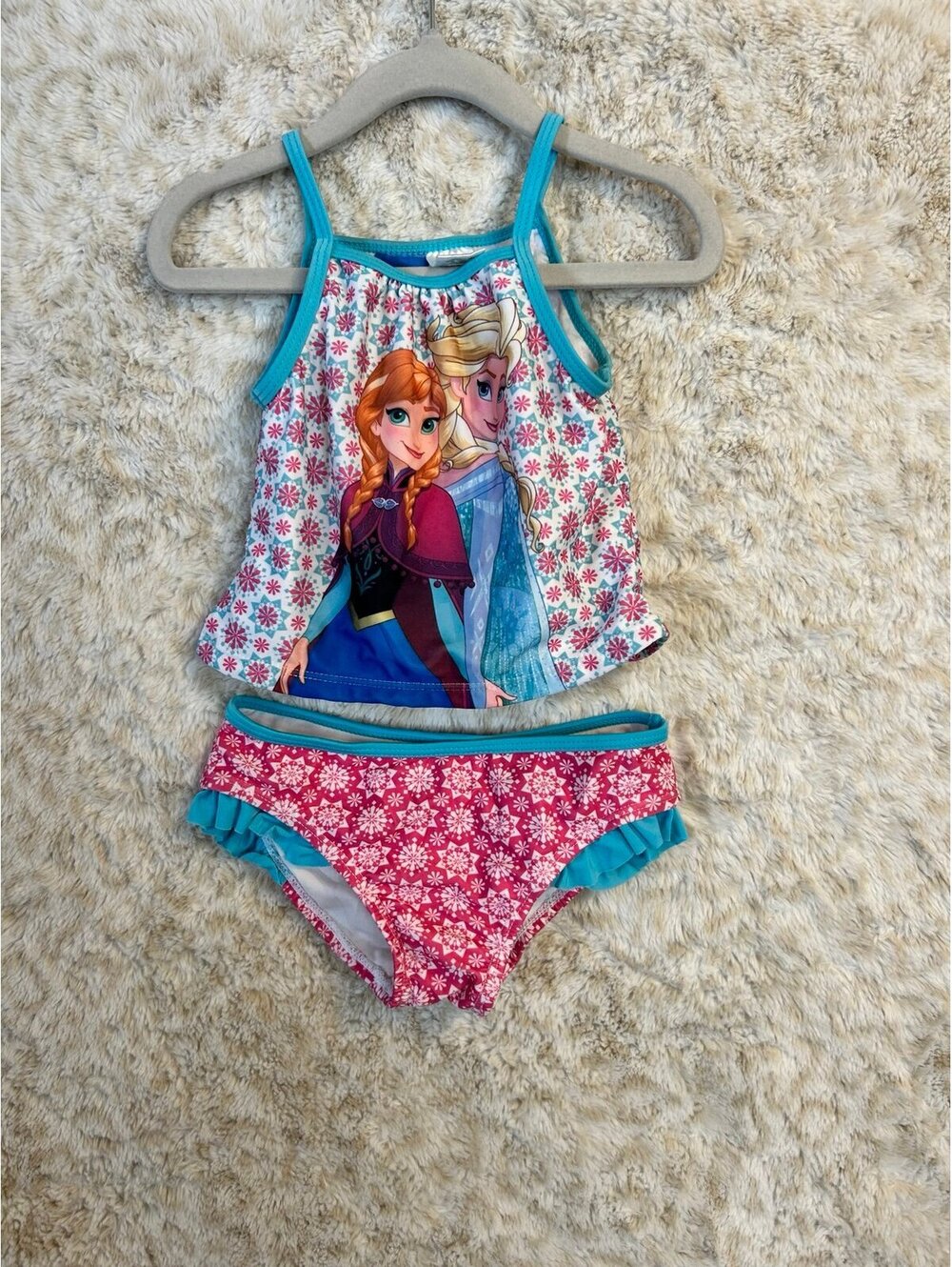 Disney’s Pixar Frozen two Piece 3T Tankini Anna and Elsa
